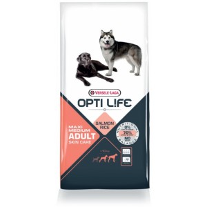 Opti Life Skin Care Medium/Maxi Cane, con salmone e riso