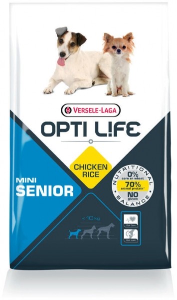 Opti Life Senior Mini Cane, con pollo e riso