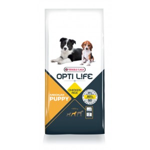 Opti Life (Cucciolo) Puppy Medium Cane, con pollo e riso