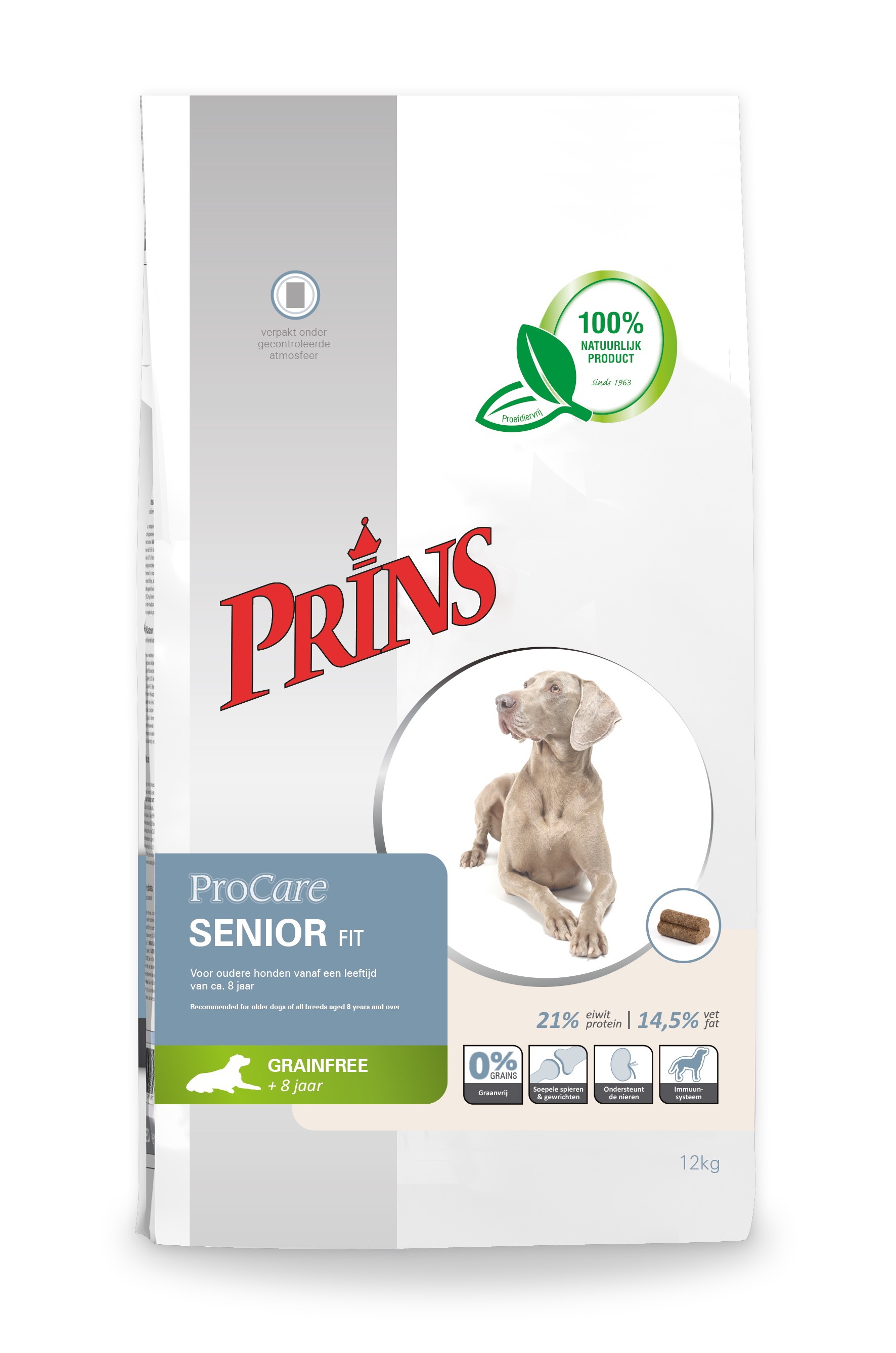 Prins ProCare Grainfree Senior Fit per cane