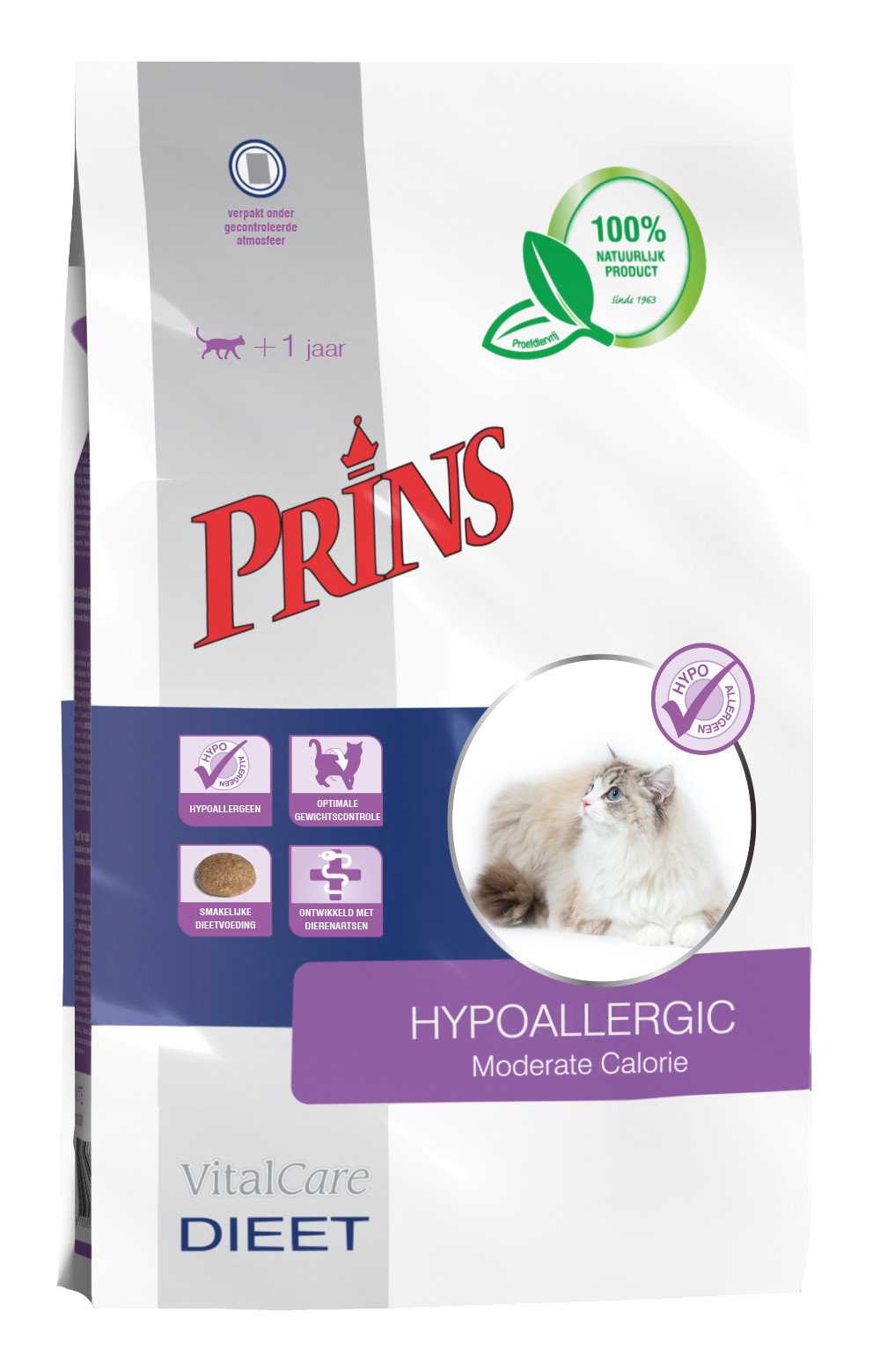 Prins VitalCare Diet Hypoallergic Moderate Calorie per gatto