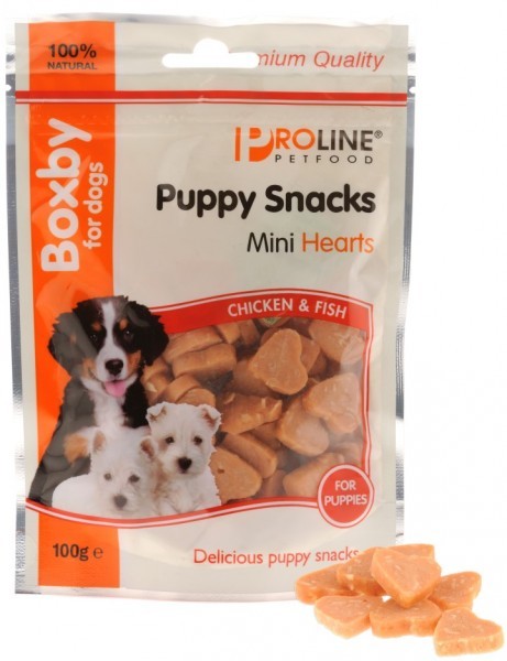 Boxby Mini Hearts snack per cane