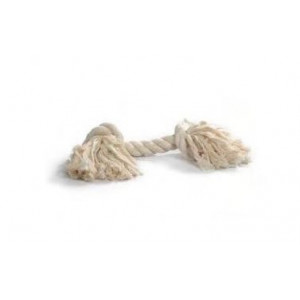 Corda da gioco bianca 27cm 2-nodi