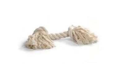 Corda da gioco bianca 27cm 2-nodi