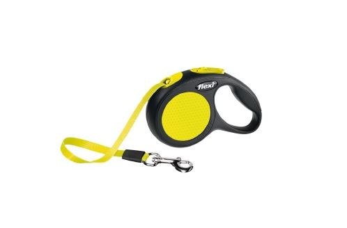 Guinzaglio Flexi New Neon a fettuccia 5 m