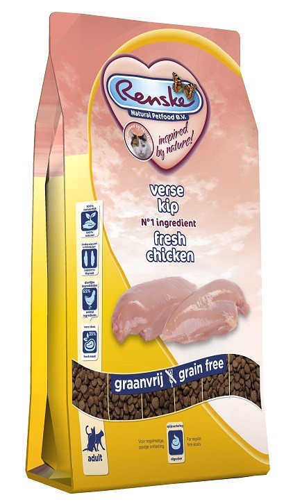 Renske Grain Free Super Premium con pollo fresco cibo per gatti