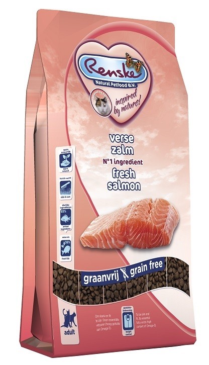 Renske Grain Free Super Premium con salmone fresco cibo per gatti