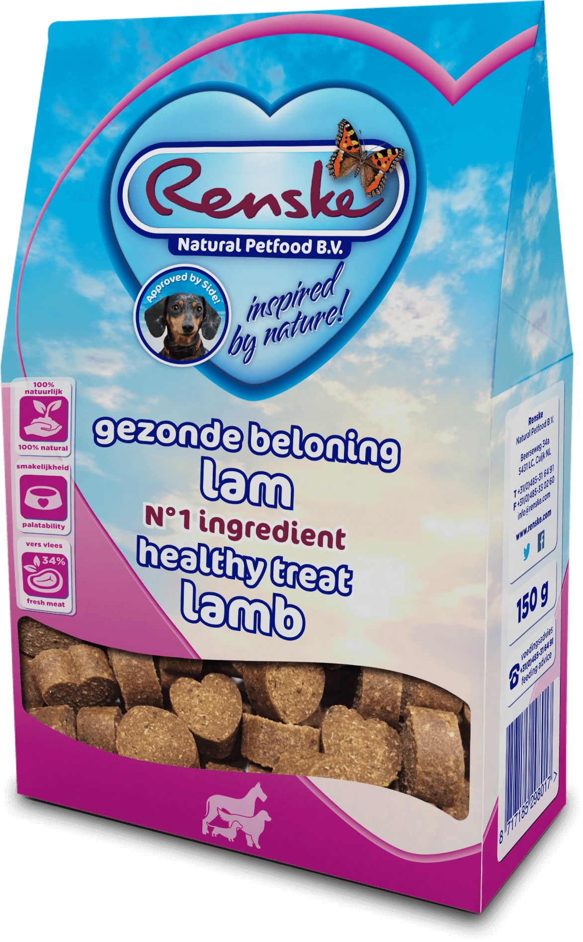 Renske Healthy Treat agnello snack per cani