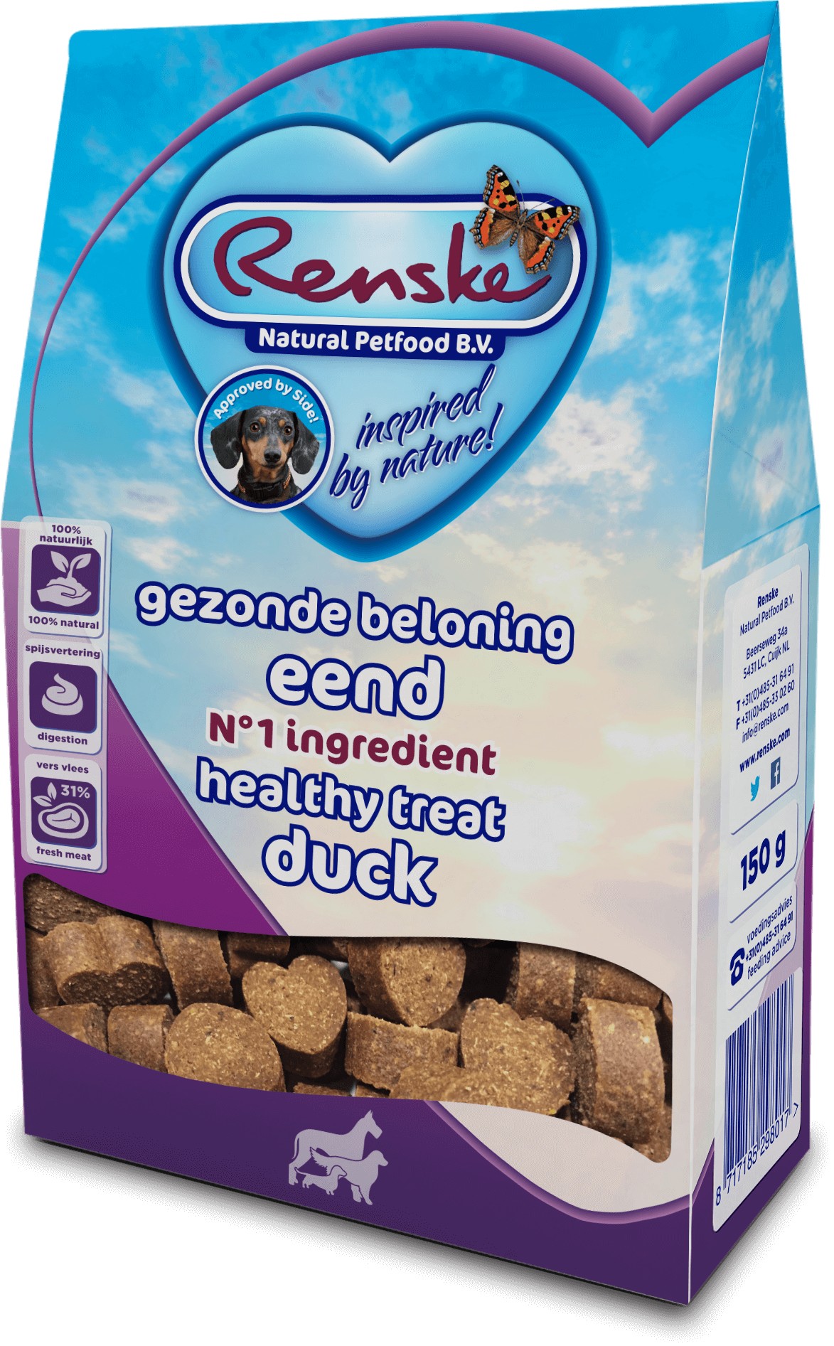 Renske Healthy Treat anatra snack per cani