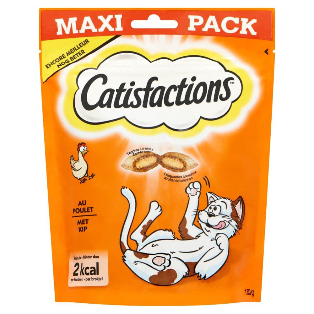 Catisfactions con pollo snack per gatto maxi pack