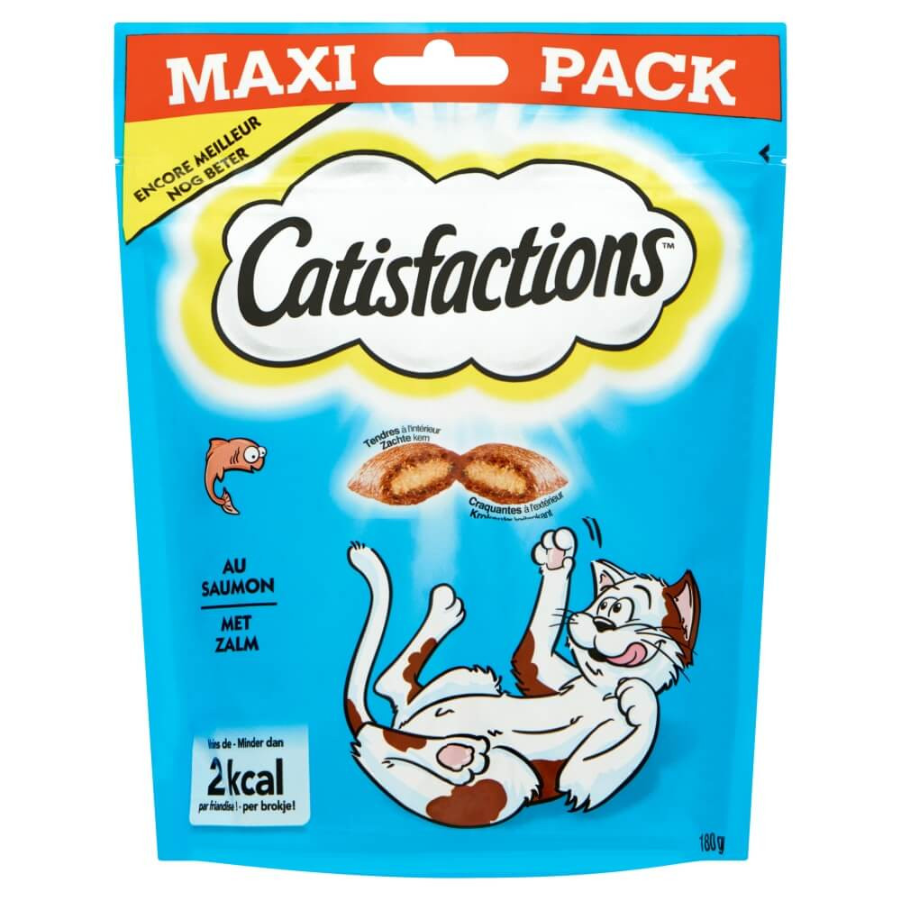 Catisfactions Salmone 180 g snack per gatto