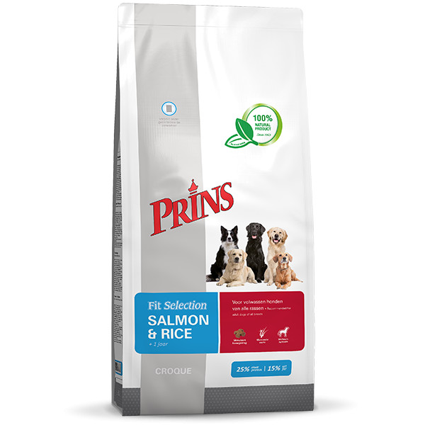 Prins Fit Selection con salmone e riso per cane