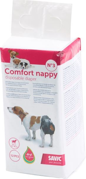 Savic Comfort Nappy Pannolini per cane 12 pezzi