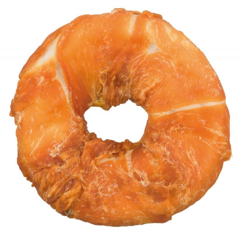 Ciambella di pelle bovina con pollo per cane