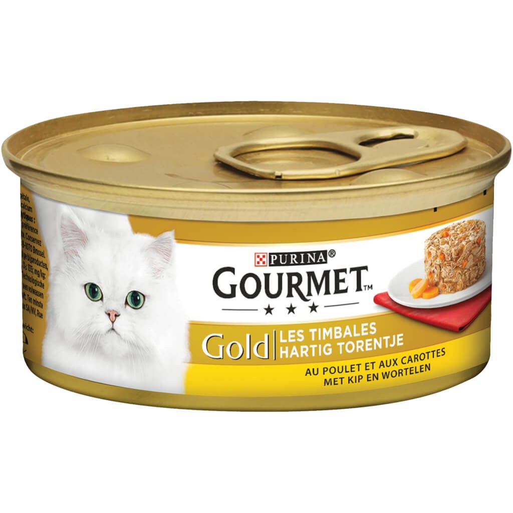 Gourmet Gold Tortini con pollo e carote per gatto