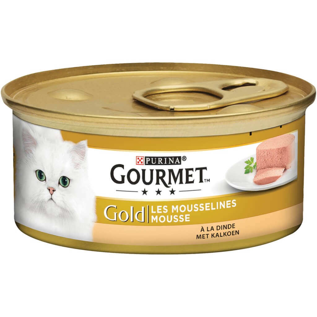 Gourmet Gold Mousse con tacchino per gatto