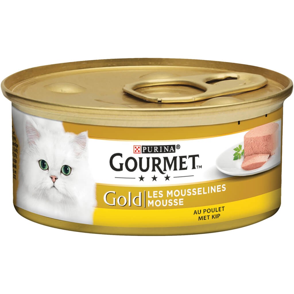 Gourmet Gold Mousse con pollo cibo umido per gatti (85 g)