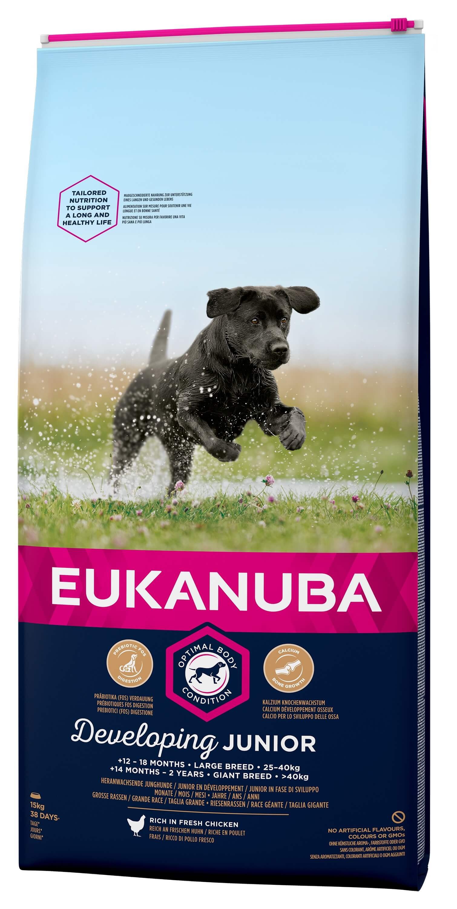 Eukanuba Developing Junior Large Breed kip hondenvoer