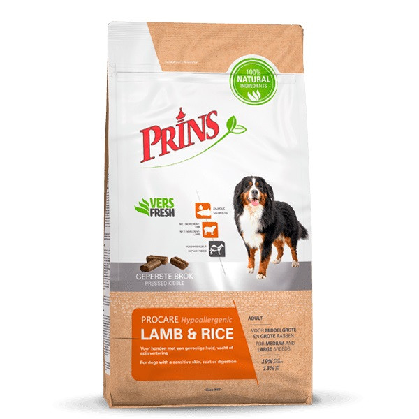 Prins ProCare Hypoallergenic con agnello e riso per cane