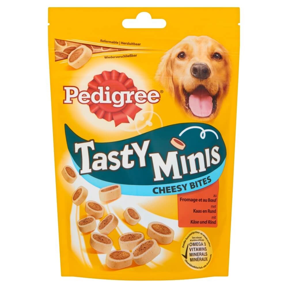 Pedigree Tasty Minis Snack Per Cane - Gusto Manzo E Formaggio, 6 Confezioni Da 140g, Con Omega 3 E Vitamine - Foto 3