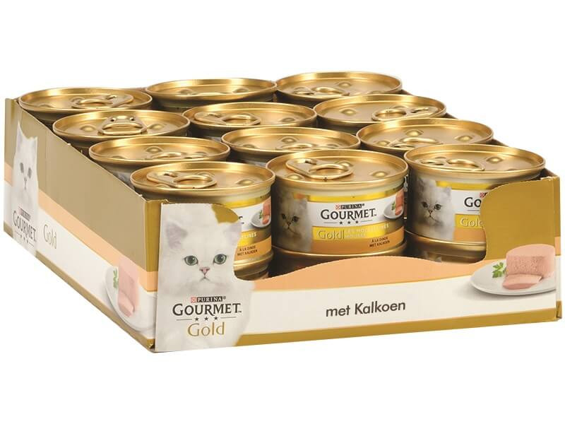 Gourmet Gold Mousse con tacchino per gatto