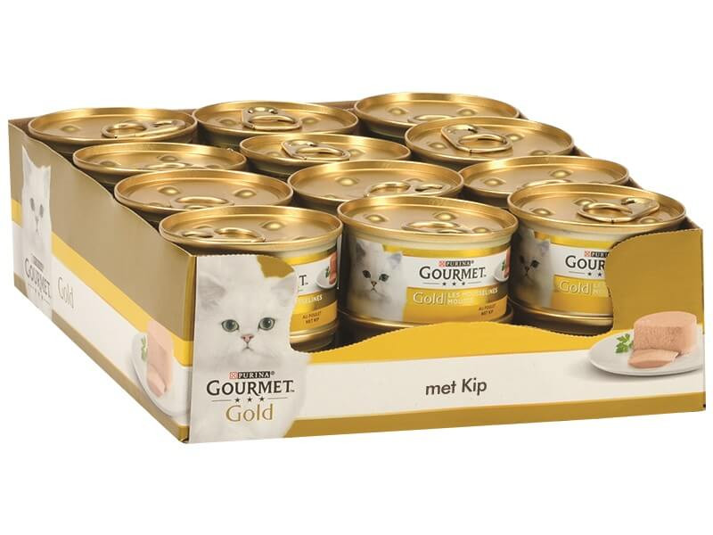 Gourmet Gold Mousse con pollo cibo umido per gatti (85 g)