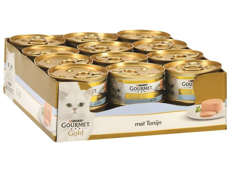 Gourmet Gold mousse con tonno cibo umido per gatto