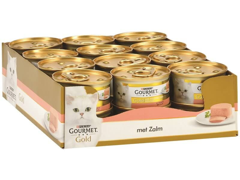 Gourmet Gold Mousse con salmone per gatto