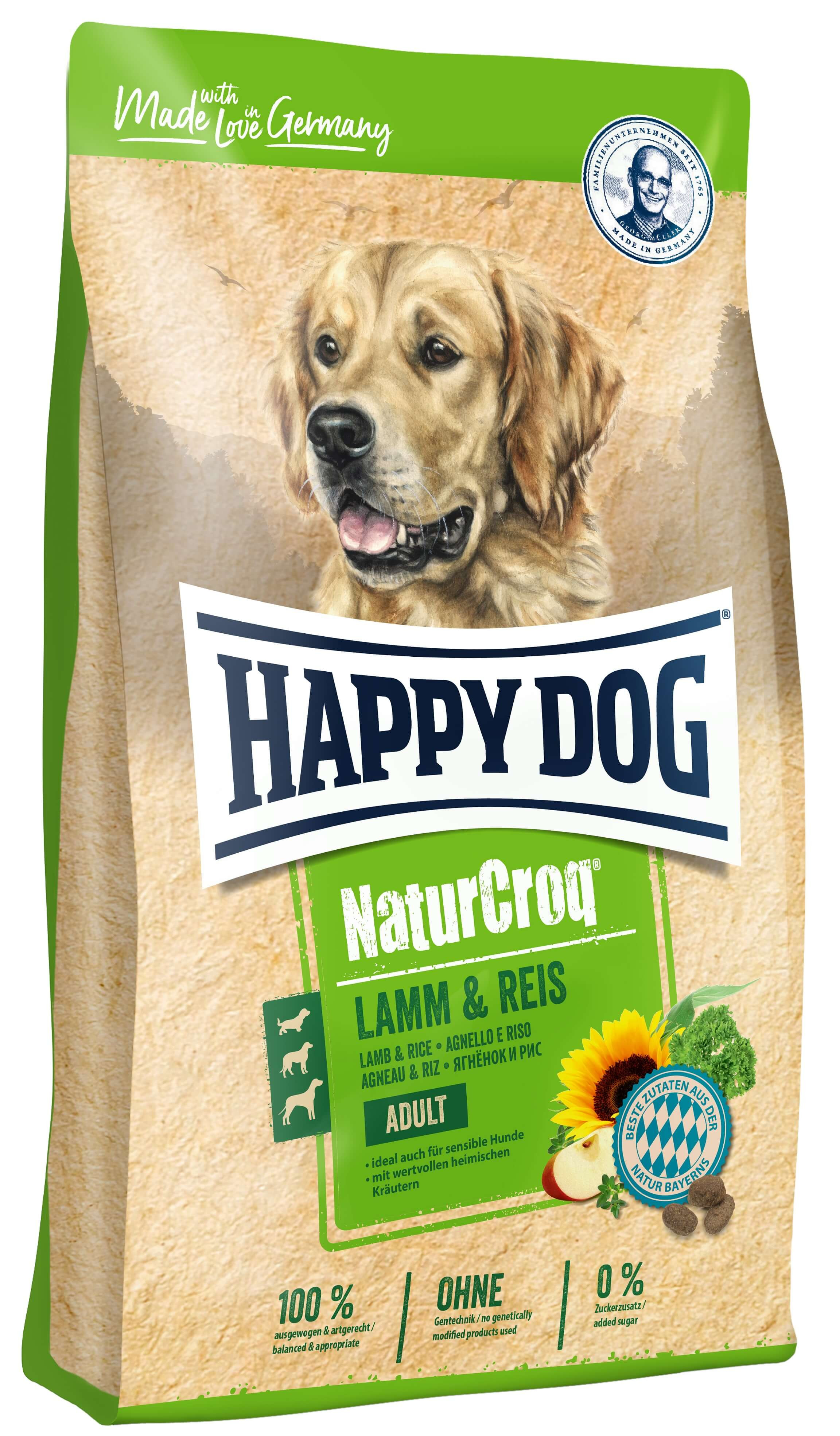 Happy Dog NaturCroq con agnello e riso per cane