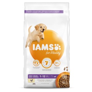 Iams for Vitality Puppy Large Kip hondenvoer