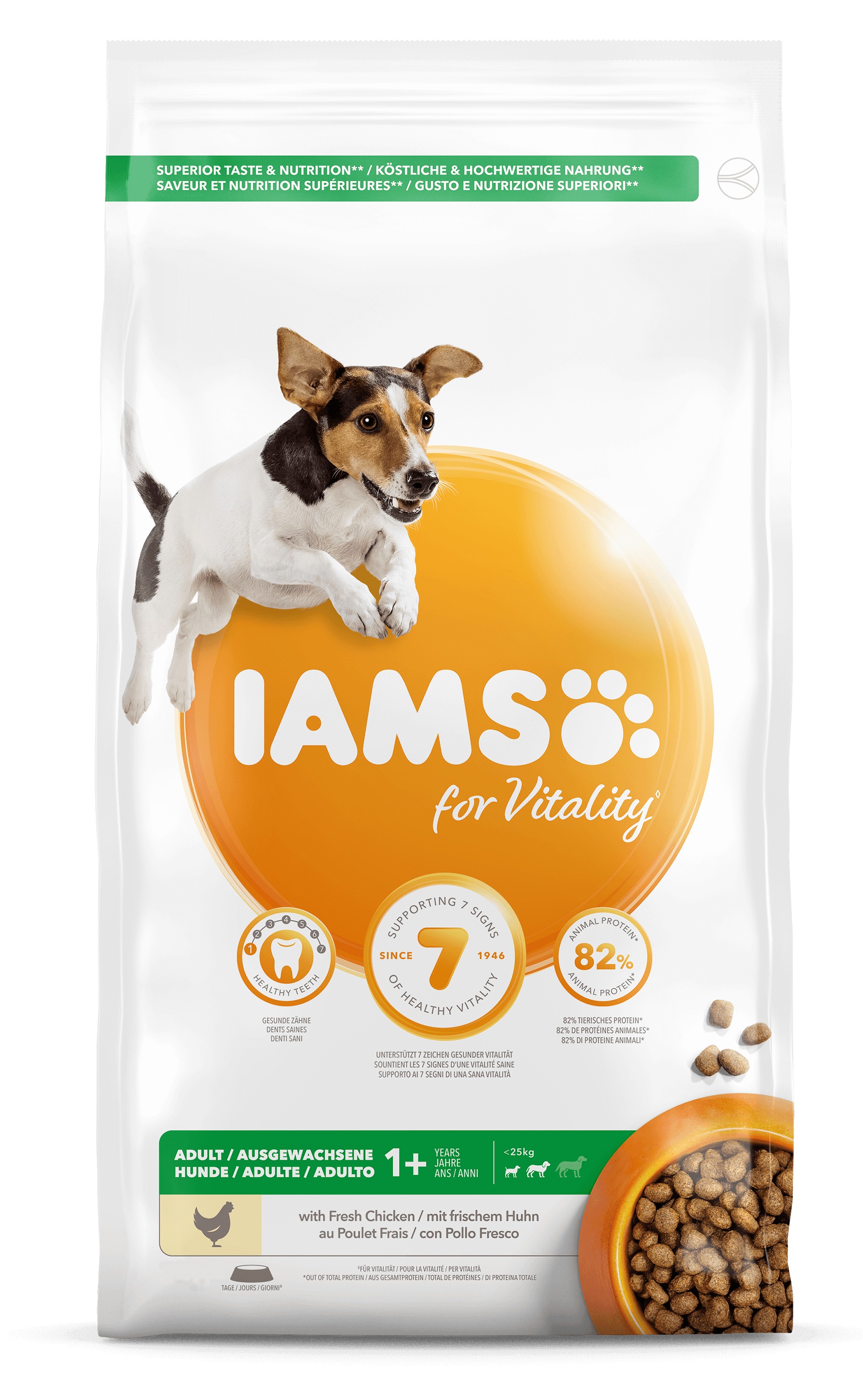 Iams for Vitality Adult Small & Medium Kip hondenvoer