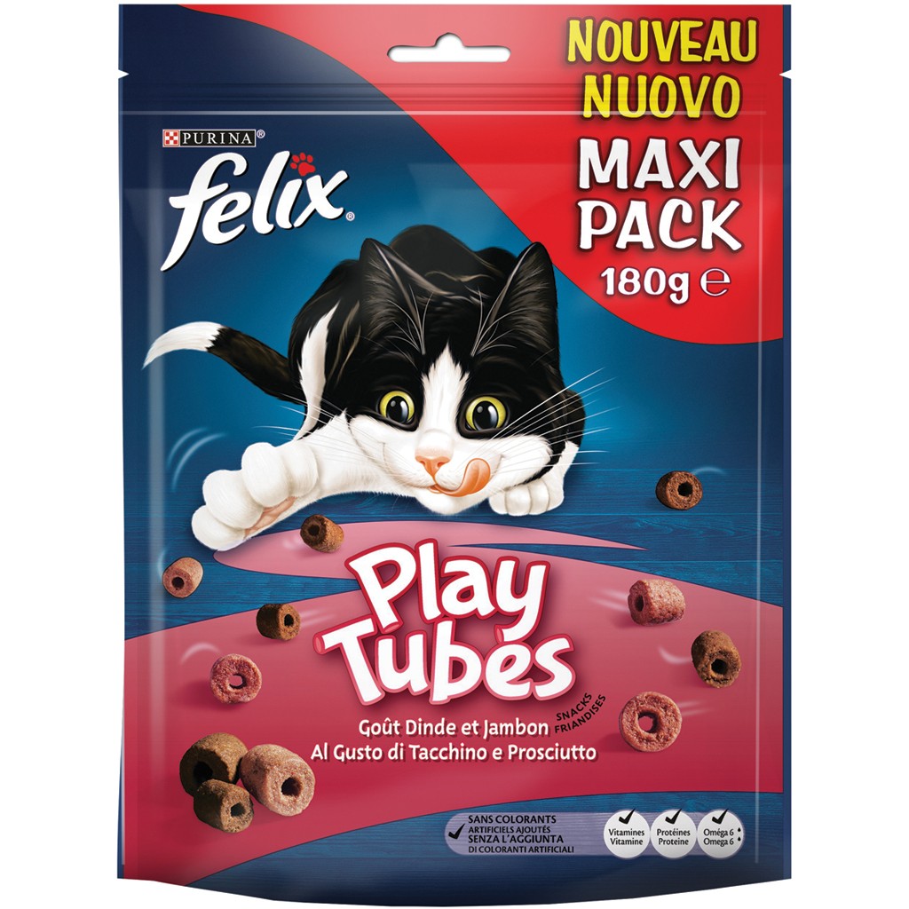 Felix Play Tubes Kalkoen & Ham 180 gr kattensnoep