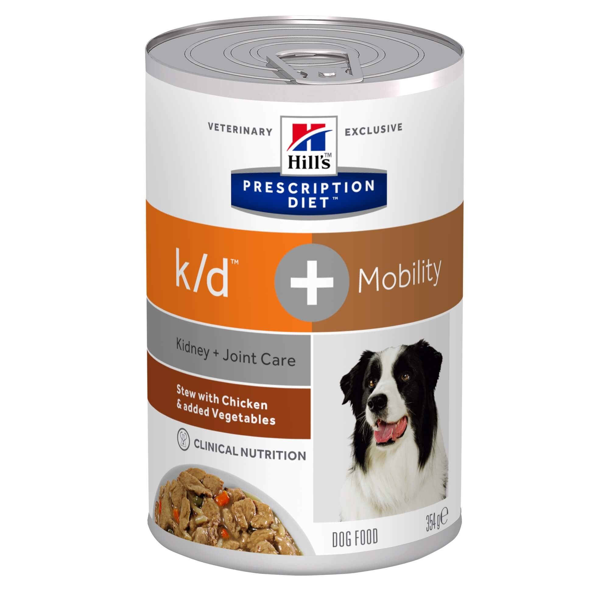 Hill’s Prescription Diet K/D + Mobility Stoofpotje 354 g blik hondenvoer