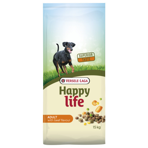 Happy Life Adult gusto manzo per cani
