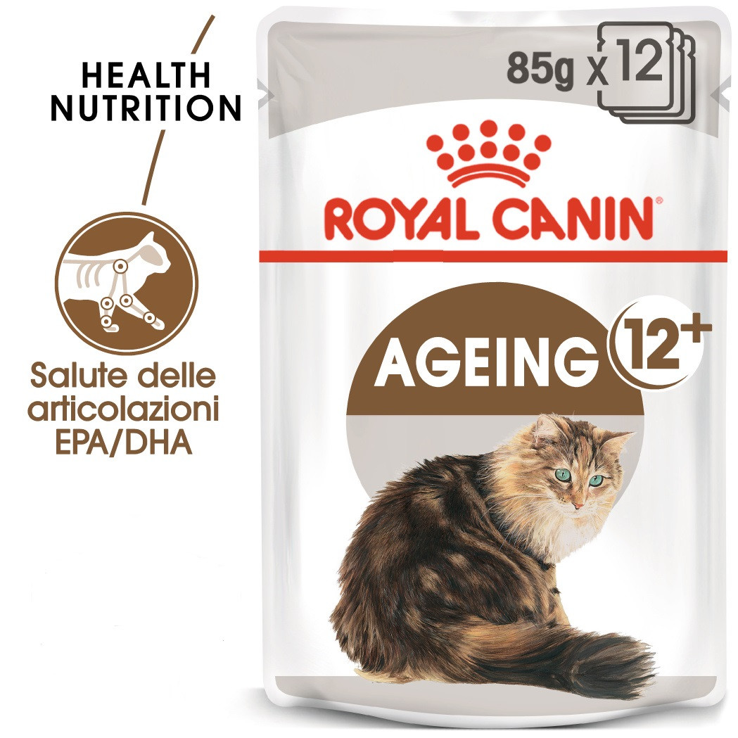 Royal Canin Pouch Ageing +12 cibo umido per gatto x12