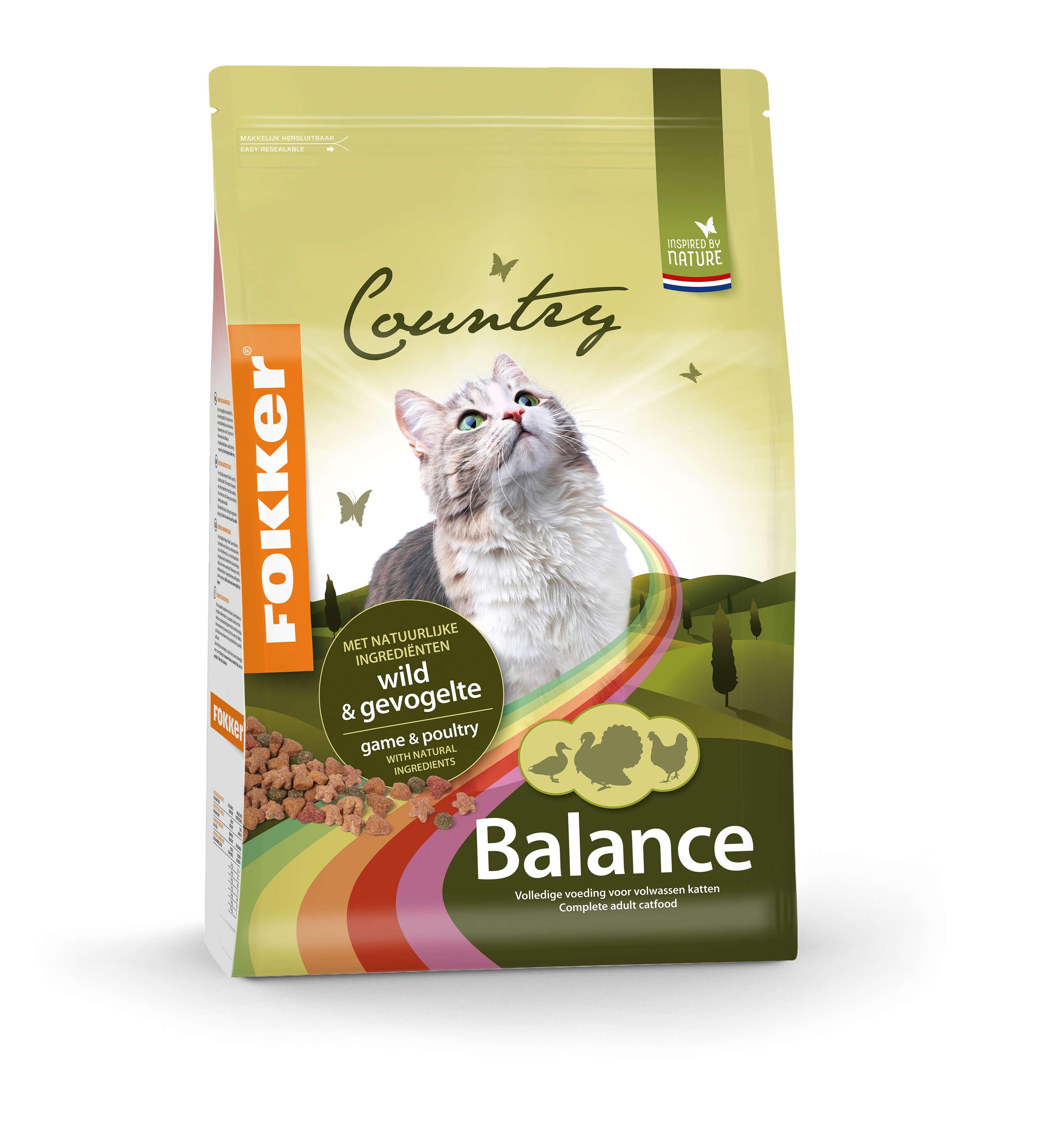 Fokker Country Balance con selvaggina e pollame per gatti