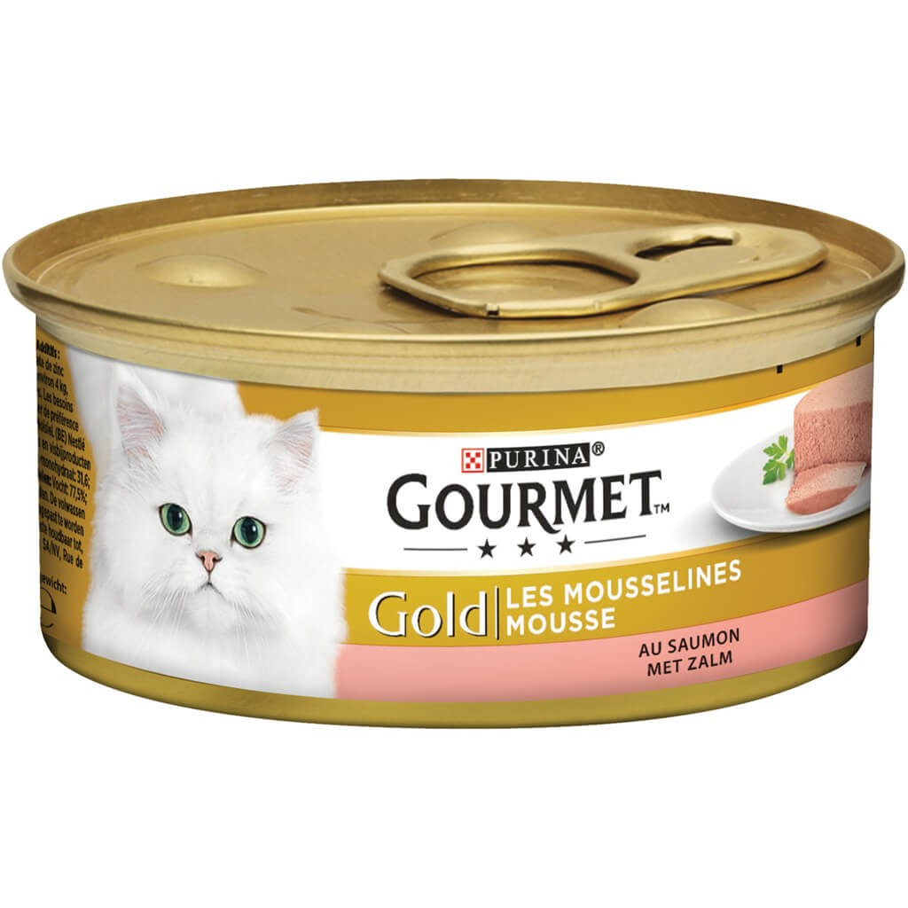 Gourmet Gold Mousse Zalm + Tonijn Combipack kattenvoer