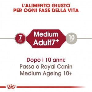 Royal Canin Medium Adult 7+ per cane