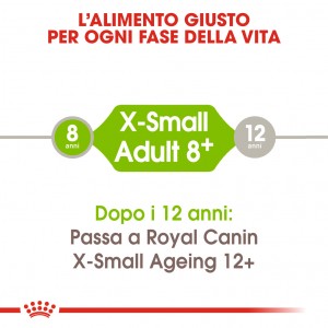 Royal Canin X-Small Mature 8+ per cane