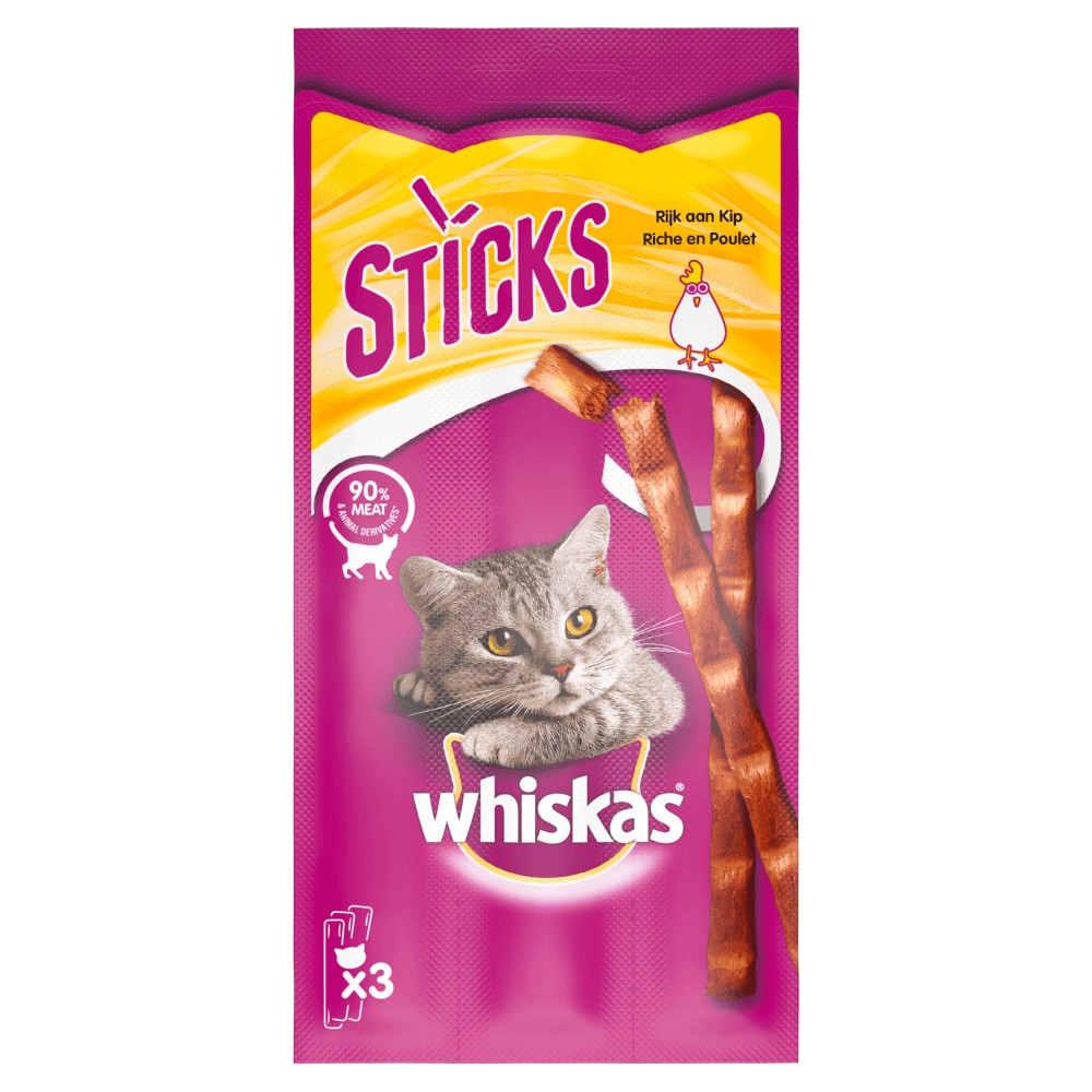 Whiskas Sticks Bastoncini snack per gatti
