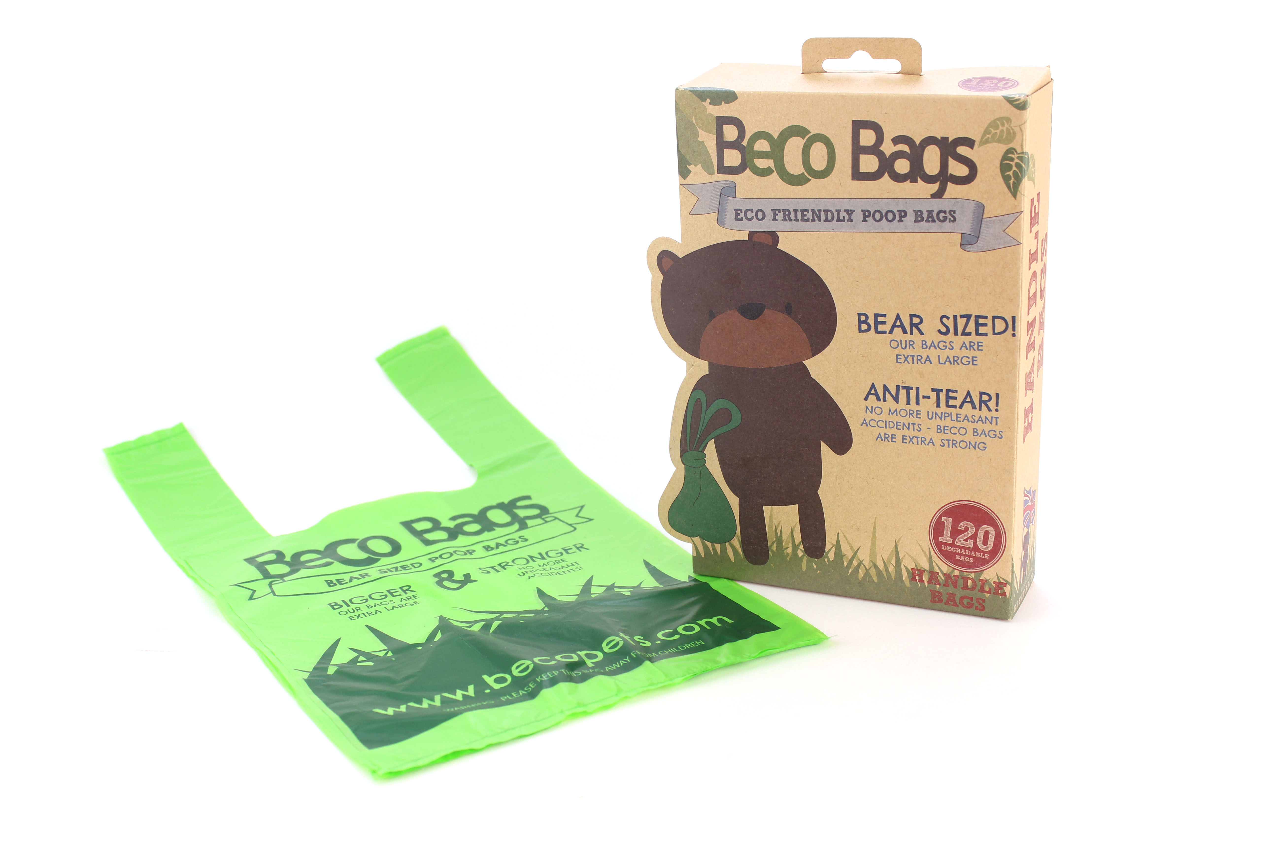 Beco Bags Poepzakjes - met handvatten - 120 stuks
