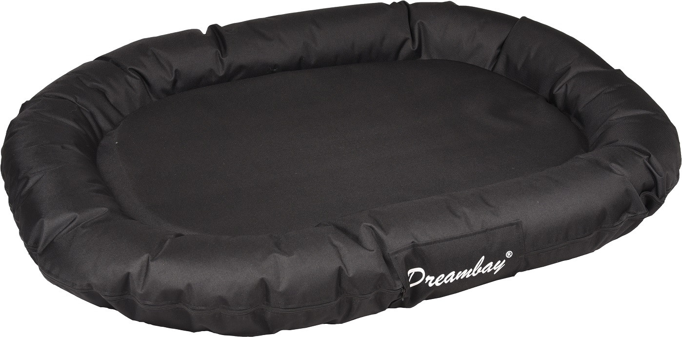 Dreambay cuscino per cane (nero e rotondo)