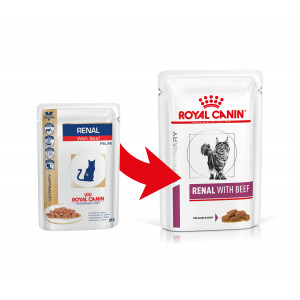 Royal Canin Veterinary Diet Renal con manzo cibo umido per gatto