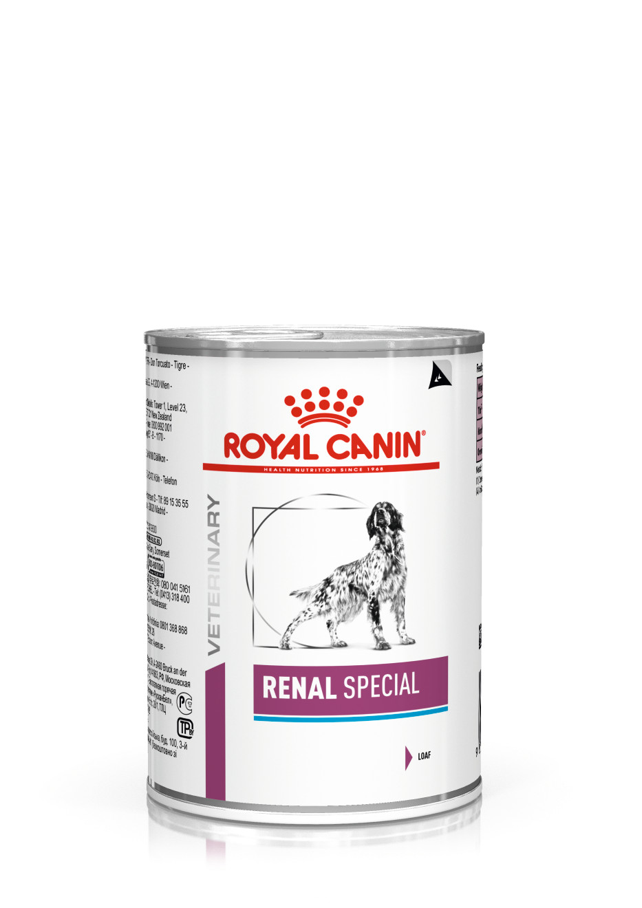Immagine di 4 confezioni (48 x 410 g) Royal Canin Veterinary Renal Special cibo umido per cane