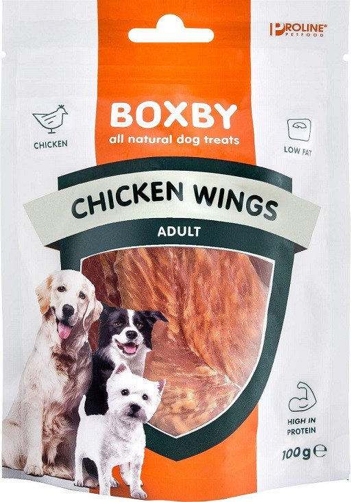 Immagine di 100 g Boxby for dogs ali di pollo per cane