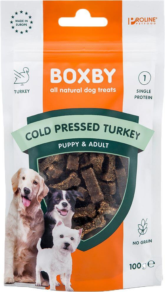 Immagine di 100 g Snack per cane Boxby Cold Pressed Turkey (tacchino)