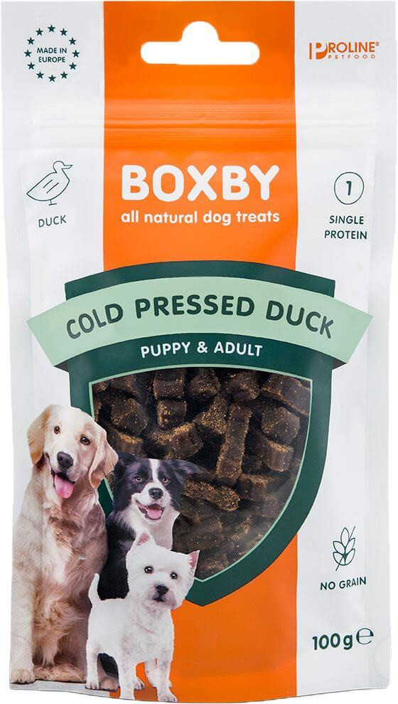 Immagine di 100 g Snack per cane Boxby Cold Pressed Duck (anatra)
