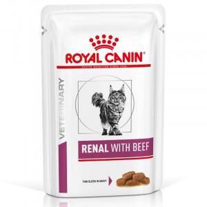 Royal Canin Veterinary Diet Renal con manzo cibo umido per gatto