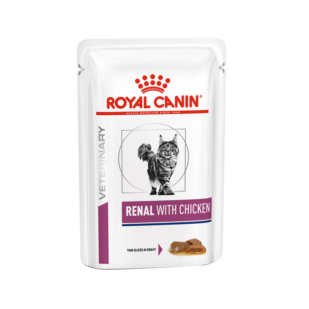 Royal Canin Veterinary Renal con pollo cibo umido per gatto