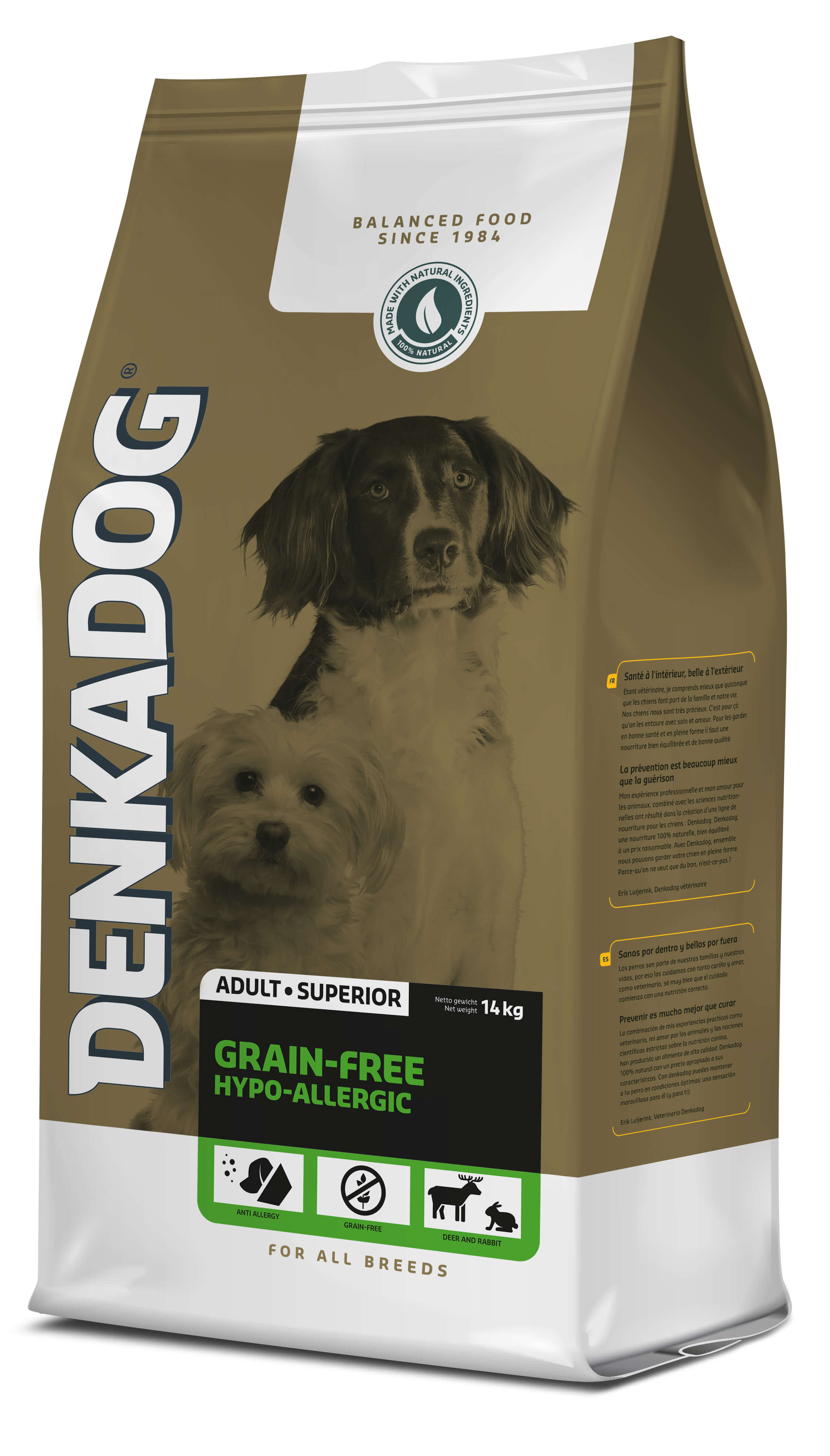 Denkadog Grain-Free Hypo-Allergic hondenvoer